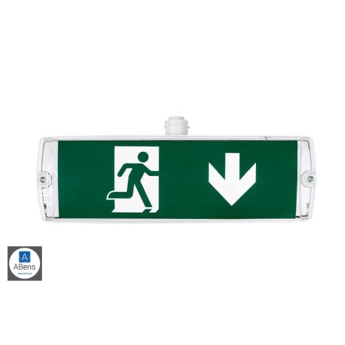 OŚWIETLENIE EWAKUACYJNE Z SZYBKOZŁĄCZKA BEZ KABLA Z PIKTOGRAMEM