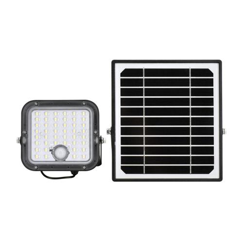 NAŚWIETLACZ SOLARNY LED SOLPAR 10W 1500LM 4000K IP65 CZARNY CZ. PIR