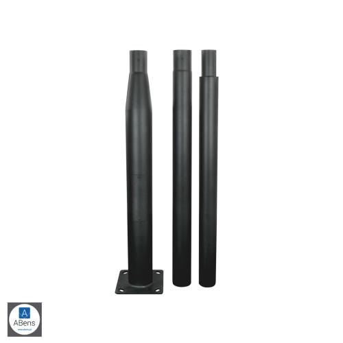SŁUP OŚWIETLENIOWY SKŁADANY 3M 160X160MM FI60MM CZARNY