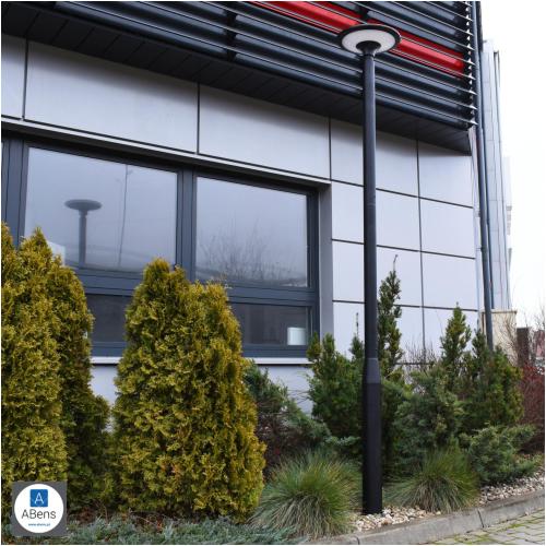 SŁUP OŚWIETLENIOWY SKŁADANY 3M 160X160MM FI60MM CZARNY
