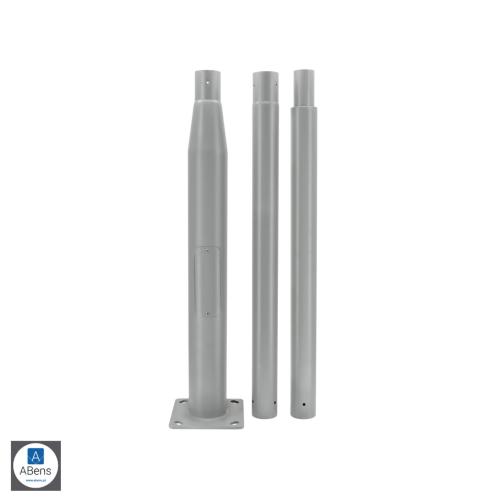 SŁUP OŚWIETLENIOWY SKŁADANY 3M 160X160MM FI60MM SZARY